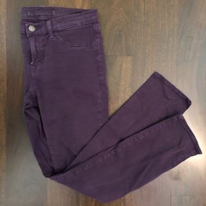 J. Brand skinny jeans—Aubergine